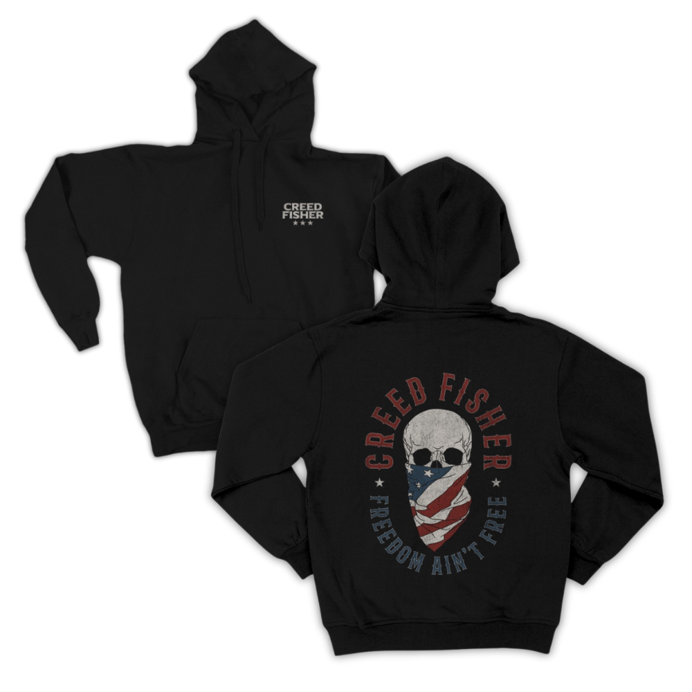 Freedom Ain't Free Black Hoodie