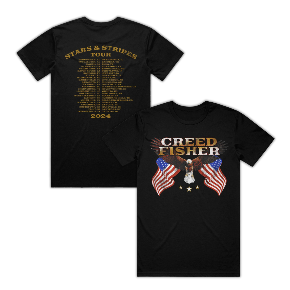 Stars & Stripes 2024 Tour TShirt Creed Fisher