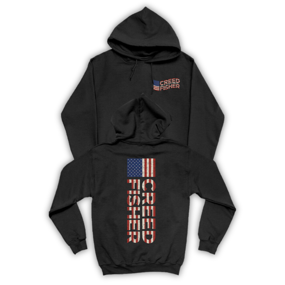 American Pride Black Hoodie